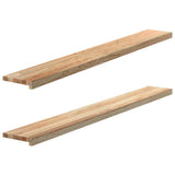 Window Sills 2 pcs Untreated 160x20x2 cm Solid Wood Oak 4009100