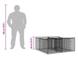 Gabion Raised Bed Silver 42033297