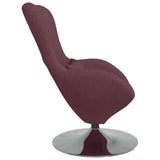 Egg Chair Purple 63 x 73 x 90 cm Fabric 42002740