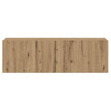 Wall Mounted TV Cabinet Artisan Oak 80x30x30 cm Engineered Wood 856017