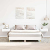 Bed Frame White Engineered wood King Bed Frame Rectangular 3328708