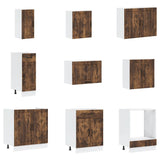 14 Piece Kitchen Cabinet Set Lucca Smoked Oak Engineered Wood 3314986
