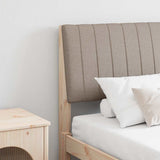 Upholstered Headboard Taupe 150 cm Solid Pine Wood 879392