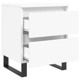 Bedside Cabinet White 40x35x50 cm Engineered Wood 826892