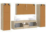 Bathroom Furniture Set 6 pcs Sonoma Oak 3407217
