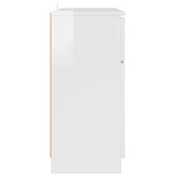 Sideboard High Gloss White 100 x 30 x 65.6 Engineered Wood 888791