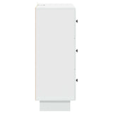 Drawer Cabinet White 66 x 34.5 x 90 cm Engineered Wood 893915