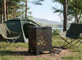 Fire Pit Black 47 x 38 x 75 cm Steel 8012586
