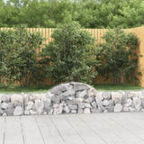 Arched Gabion Baskets 6 pcs 200x30x40/60 cm Galvanised Iron 3146051