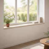 Window Sills 2 pcs White 140 x 30 x 2 cm Solid Oak Wood 42049918