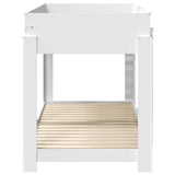 Bunk Bed for Kids White 100 x 200 cm Engineered Wood 3410507