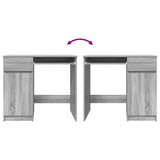 Desk Grey Sonoma 86x49x76 cm Engineered Wood 861828
