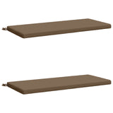 2-Piece Bench Cushions SOEST 2 pcs 100% Polyester Taupe 949317