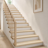Stair Tread 4 pcs 90 x 25 x 2 cm White Solid Oak Wood 3449311