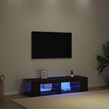 TV Cabinet Black Oak 135 x 39 x 30 cm Engineered Wood 862561