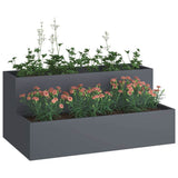 Garden Planter Anthracite 100 x 60 x 45 cm Cold-rolled Steel 865871