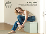 Elegant Eight Shoe Bench, with Top Seat - Green T3398P344254