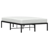 Metal Bed Frame without Mattress Black 120x200cm 373653