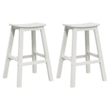 Bar Stool 2 pcs White 52 x 43 x 73.5 cm HDPE 42006610
