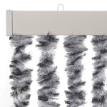 ZNTS Fly Curtain Grey and Black and White 90x220 cm Chenille 377335