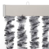 ZNTS Fly Curtain Grey and Black and White 90x220 cm Chenille 377335