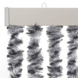 Fly Curtain Grey and Black and White 90x220 cm Chenille 377335