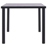 Dining Table Black and Concrete Grey 180x90x75 cm MDF 281860