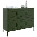 Sideboard Olive Green 100.5x39x79 cm Steel 843100