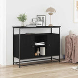 Sideboard Black Oak 100 x 35 x 80 cm Engineered Wood 862978