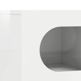 TV Cabinet High Gloss White 60 x 35 x 40 cm Engineered Wood 891288