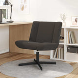 Swivel Chair Dark Grey 63 x 75 x 76 cm Sheepskin 42007337