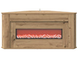Fireplace with LED Strip Artisan Oak 95 x 42.5 x 60 cm 8020887