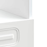 Oven Cabinet Kalmar White Engineered Wood 853517