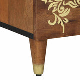 Bedside Cabinet with Door Honey Brown 50 x 33 x 60 cm 4018744