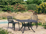 Bistro Set Black Cast aluminium Standard Bistro Set Round 3070587