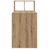 Desk with Shelf Artisan Oak 108 x 55 x 103.5 cm Engineered Wood 869465