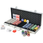 ZNTS Poker Set with 500 Laser Chips Aluminium 80184