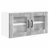 Wall Glass Cabinet PORTO Concrete Grey 80 x 31 x 40 cm 885298