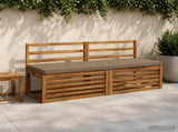 2-Piece Bench Cushions VUGHT 2 pcs 100% Polyester Taupe 951985