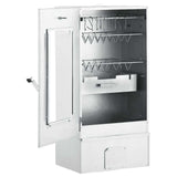 BBQ Oven Smoker with Table Galvanised Steel 3187616
