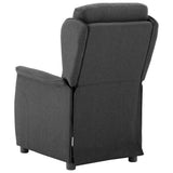 Recliner Chair Dark Grey 66.5 x 94 x 101.5 cm Polyester 340153