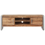 TV Cabinet 120x30x40 cm Rough Mango Wood 323486