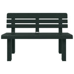 Garden Bench Green 110x52x71 cm Polypropylene 4009381