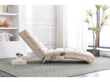 GOMYWAY Fabric Relaxation Chaise Lounge Chair, Full Body Support Fixed Recliner Sofa with Gentle W2678P389544
