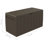 ZNTS Cushion Box Brown 117x45.5x57.5 cm 270 L 337905