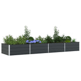 Planter Anthracite 385 x 100 x 45 cm Galvanised Steel 42018223
