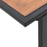 Coffee Table Black and Brown 55 x 55 x 35 cm 42007554