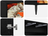 Sideboard GENNEP Black Oak 69 x 33 x 76 cm Engineered Wood 8006935