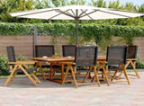 Garden Dining Set Black 3281730