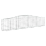 Arched Gabion Baskets 25 pcs 400x50x80/100 cm Galvanised Iron 3145954